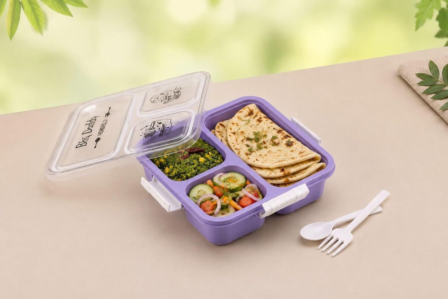 big daddy Tiffin Box for Employee 1 Containers Plastic Office Lunch Box-image-45
