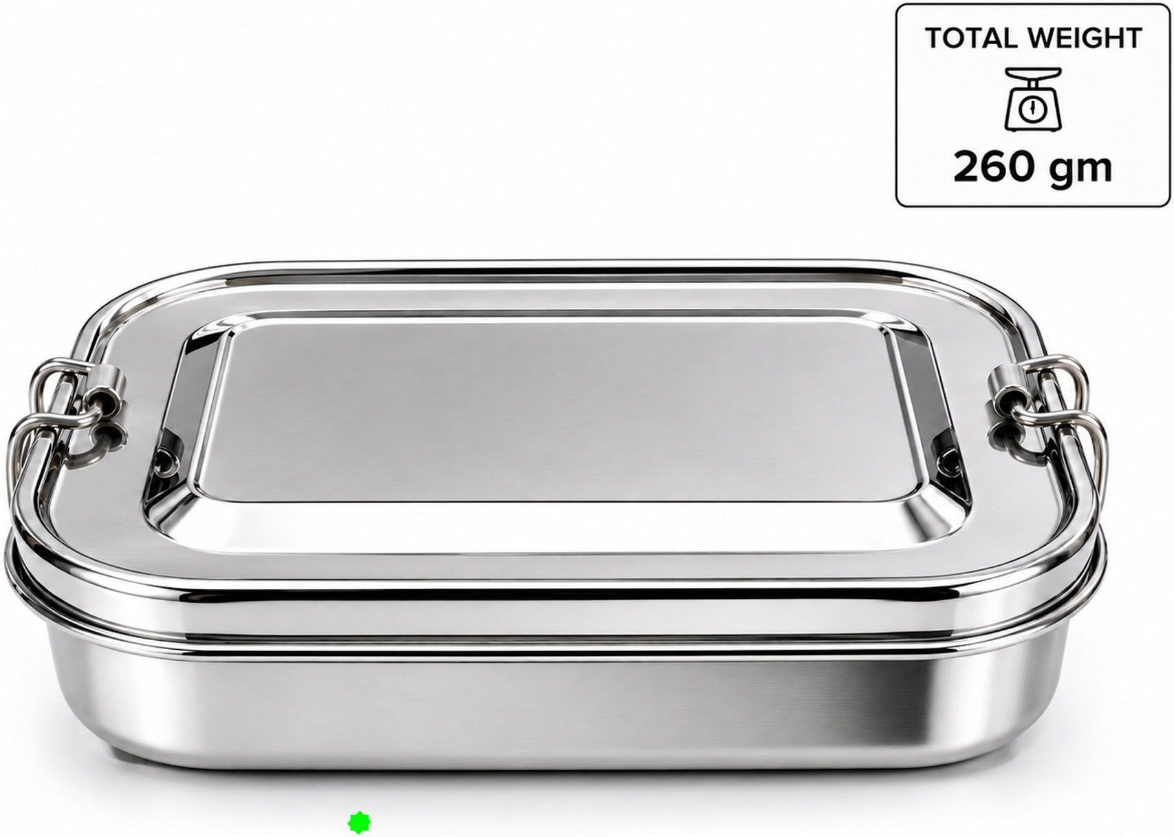 Stainless Steel Lunch Box with Removable Food Tray 2 Containers Stainless Steel School Lunch Box-image-27