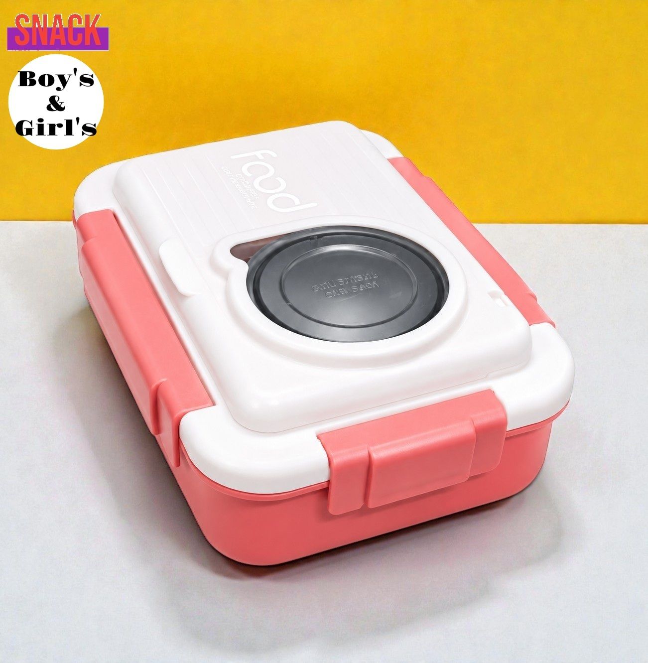 3baan A366 Lunch Box for Kids & Adults Leakproof Stainless Steel Tiffin Box 3 Containers Stainless Steel School Lunch Box-picture-3