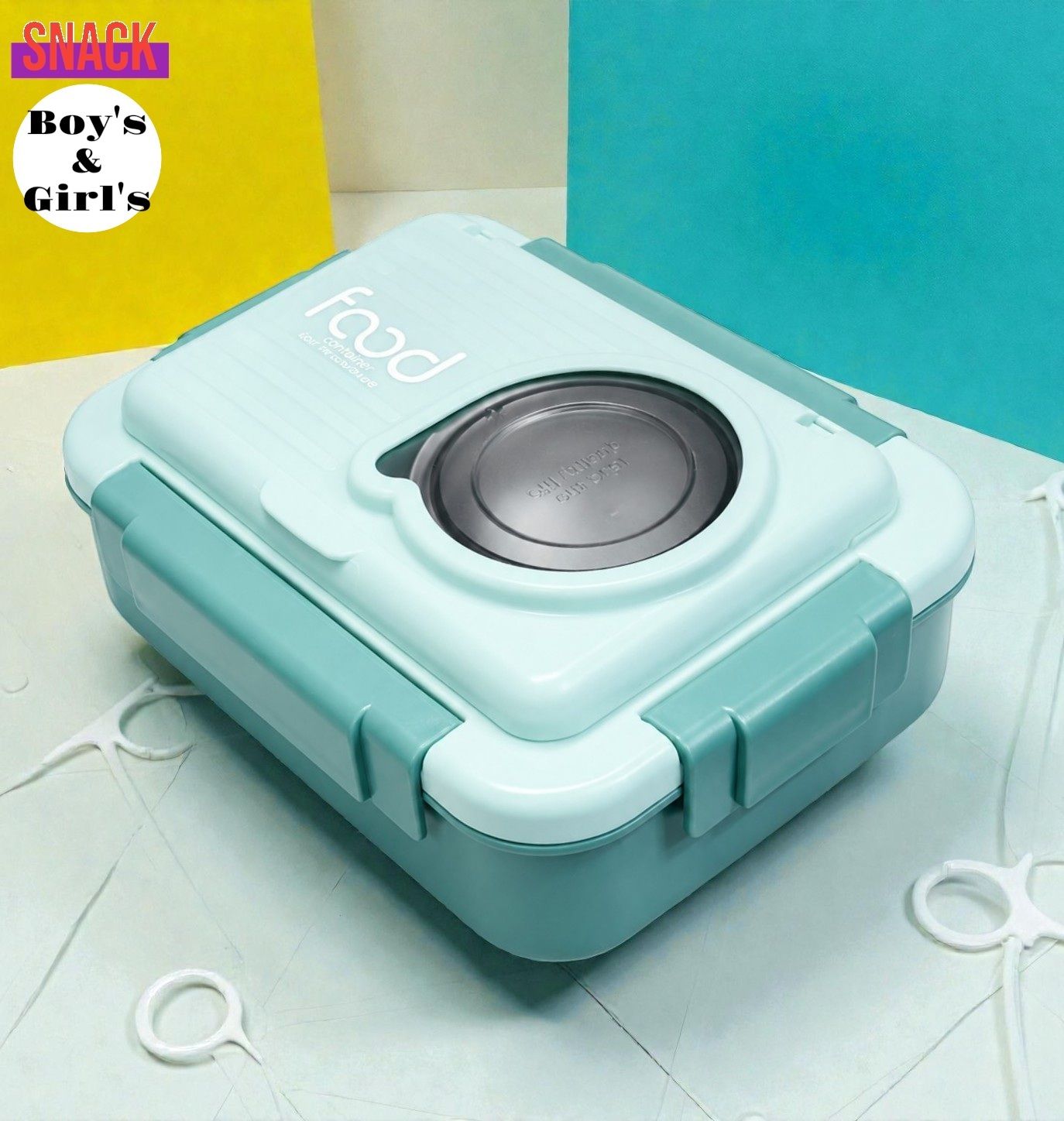 3baan A16 Lunch Box for Kids & Adults Leakproof Stainless Steel Tiffin Box 3 Containers Stainless Steel School Lunch Box-picture-42