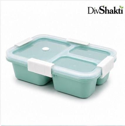 3 Compartment Bento Lunch Box 22 3 Containers Plastic School Lunch Box-image-10