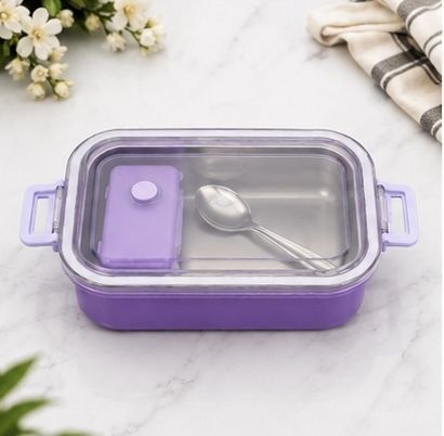 divshakti Steel Lunch Box 1 1 Containers Stainless Steel Office Lunch Box-picture-36