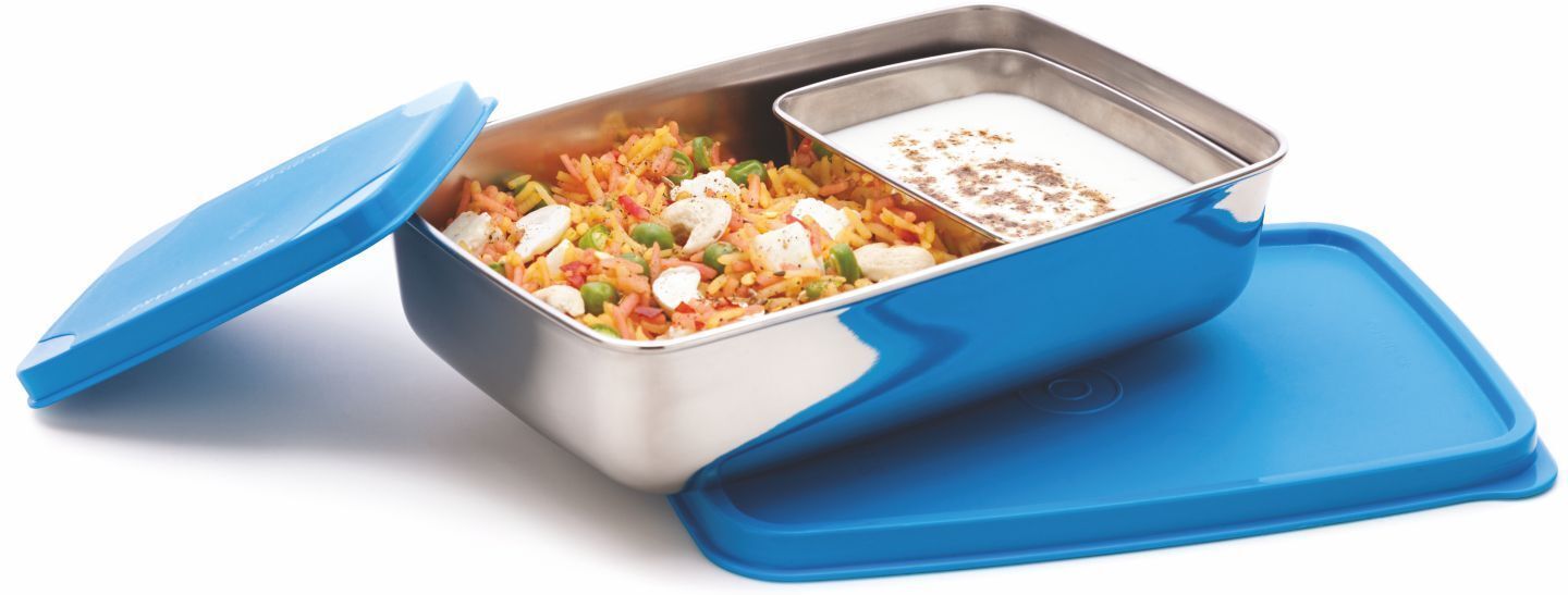 Stainless Steel Leakproof Lunch 2 Containers Lunch Box-image-23