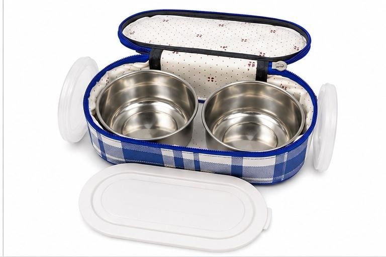 rbs TOPWARE New Smart Steel Lunchbox (750 ML) 3 Containers Stainless Steel 3 Containers Stainless Steel, Plastic Office Lunch Box-picture-0