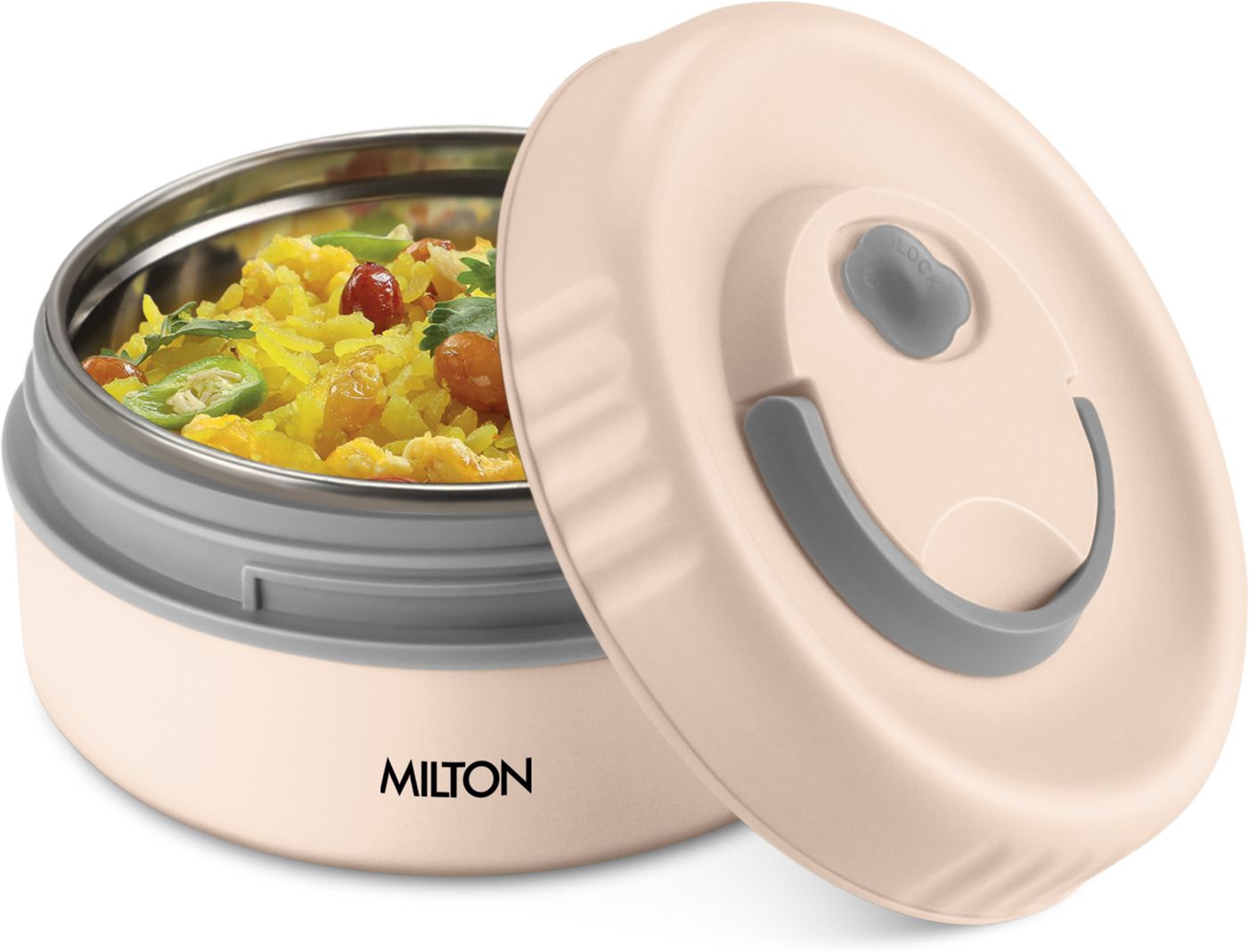 milton Snack Box Small Inner Steel PU Insulated 350 ml Leak Proof Air Vent Lunch Box 1 Containers Lunch Box-picture-25