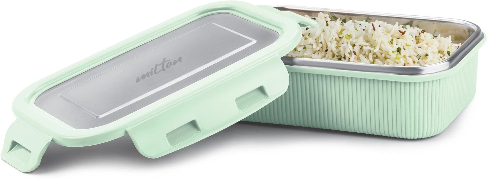 Cool Touch Rectangular 600 Stainless Steel Microwave Safe Container, 580 ml 1 Containers Lunch Box-image-40