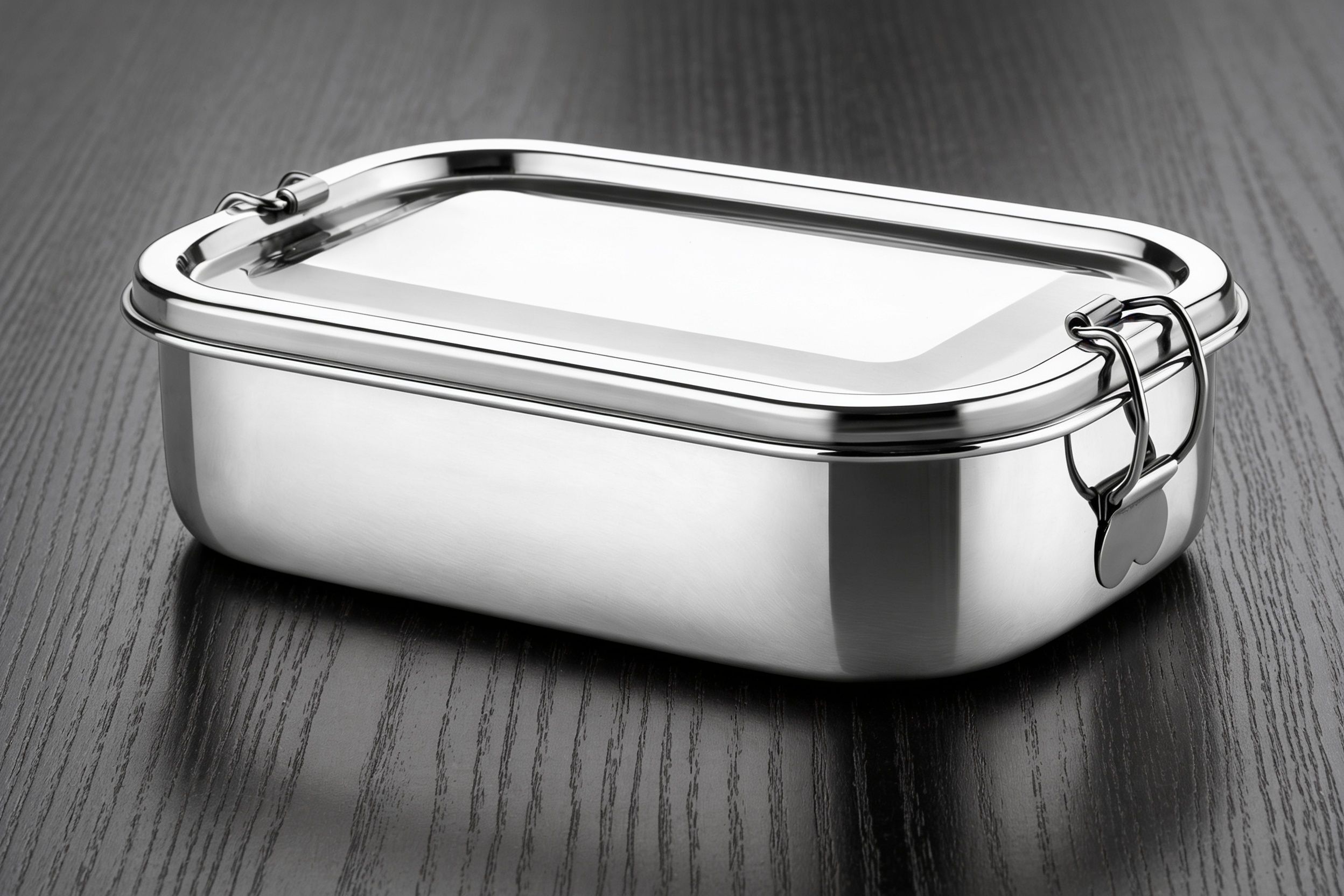 metelio Kids School Steel Lunch Box with Secure Lid 2 Containers Stainless Steel School Lunch Box-picture-42