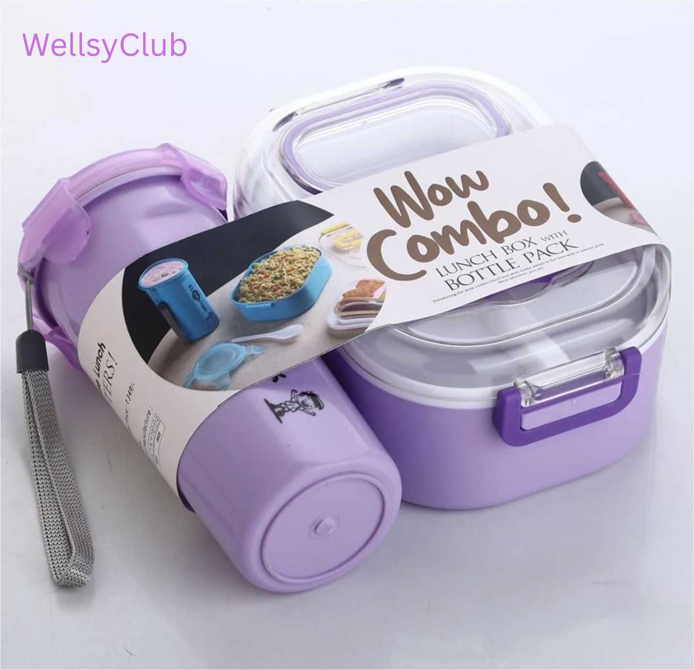 Lunch Box with Bottle for Office & School | Durable Lunch Container 1 Containers Plastic School Lunch Box-image-36