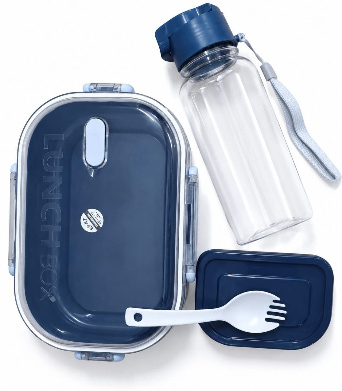 LB BLUE 1 COMBO 1 Containers Plastic School Lunch Box-image-20