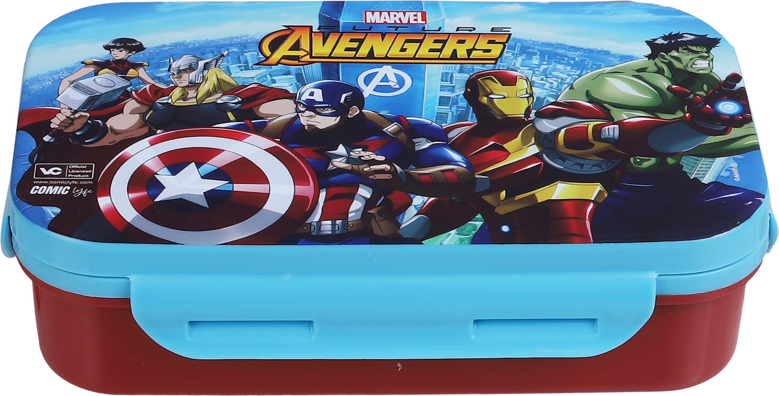 marvel Avengers Superheros Unisex Kids School Lunch Box | Blue | Back to School 2 Containers Lunch Box-picture-39