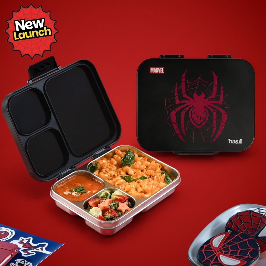 basil Bento Ace 3C Phantom Web 3 Containers Stainless Steel Office Lunch Box-picture-40