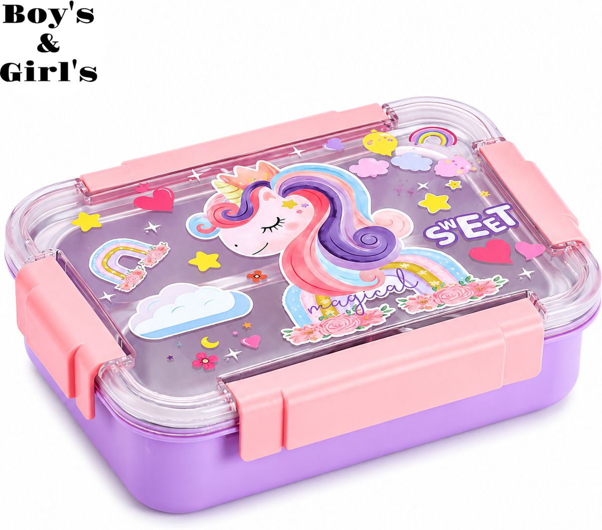 3baan X211 Stainless Steel Lunch Box Leakproof Tiffin Box for Office & School 3 Containers Stainless Steel School Lunch Box-picture-9