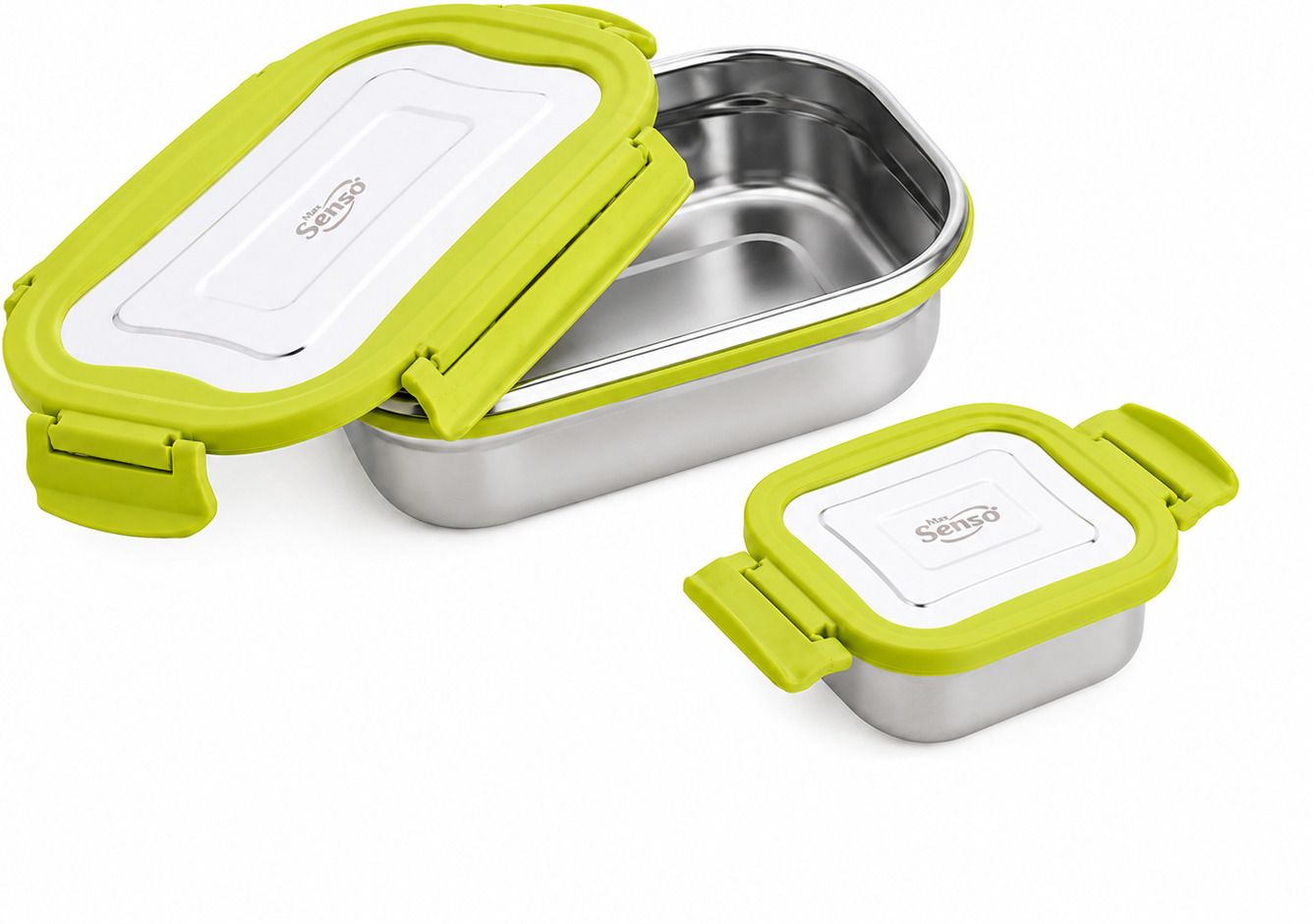 MSIYA SENSO LUNCH BOX 2 Containers Stainless Steel College Lunch Box-image-28
