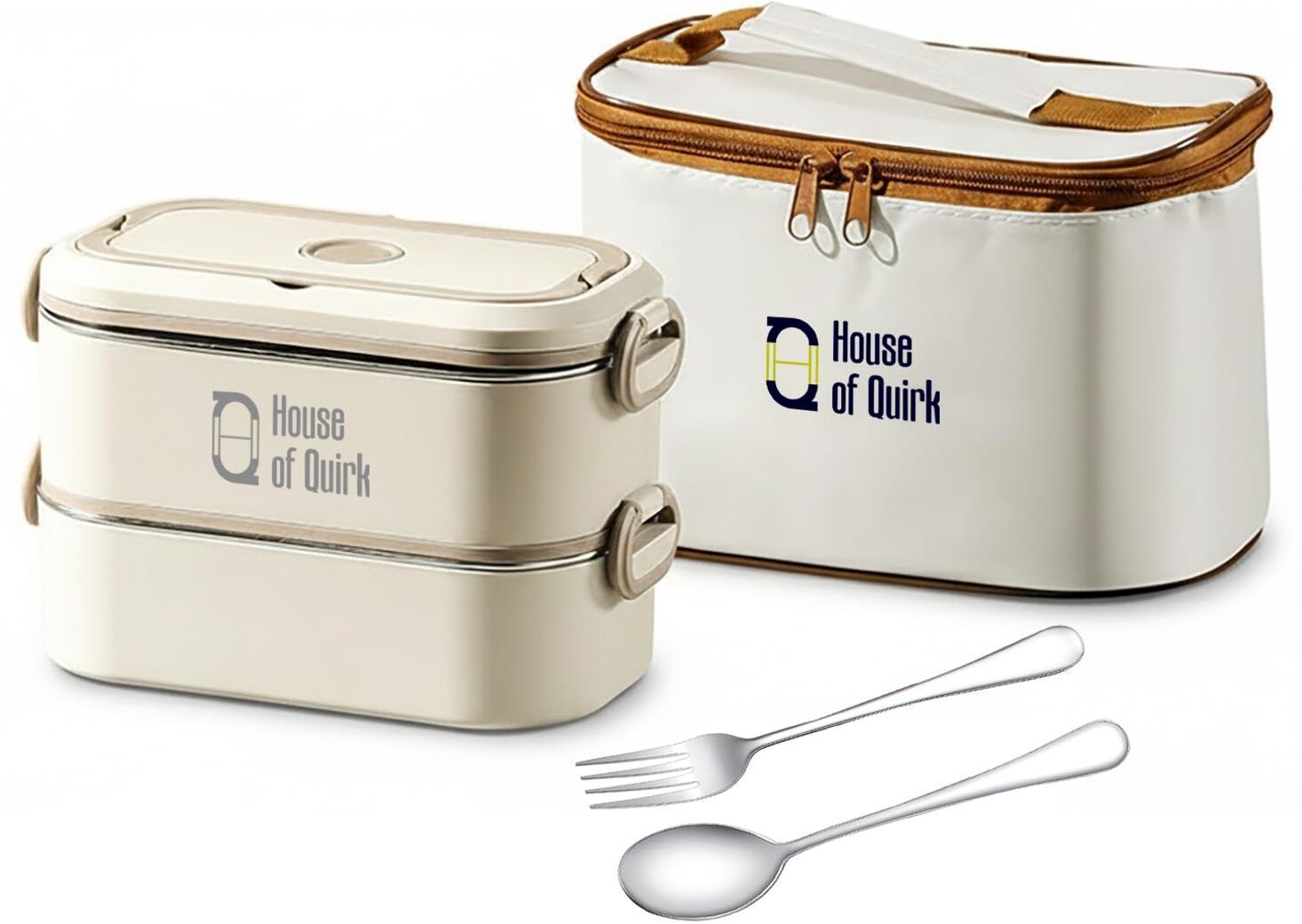 2 Stackable 304 Stainless Steel Bento Lunch Box 2 Containers Stainless Steel Office Lunch Box-image-9