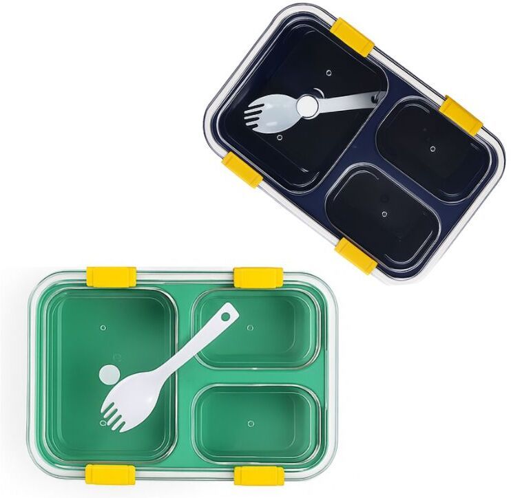 Tokyo Lunch Box 3 Containers Plastic School Lunch Box-image-44