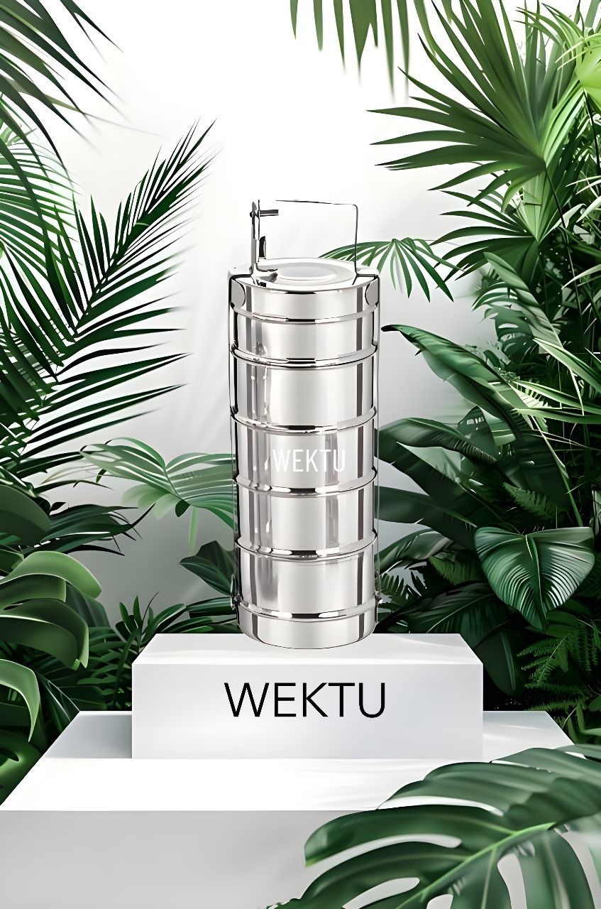 wektu premium quality stainless steel 5 box container tiffin pack of 1 5 Containers Lunch Box-picture-28