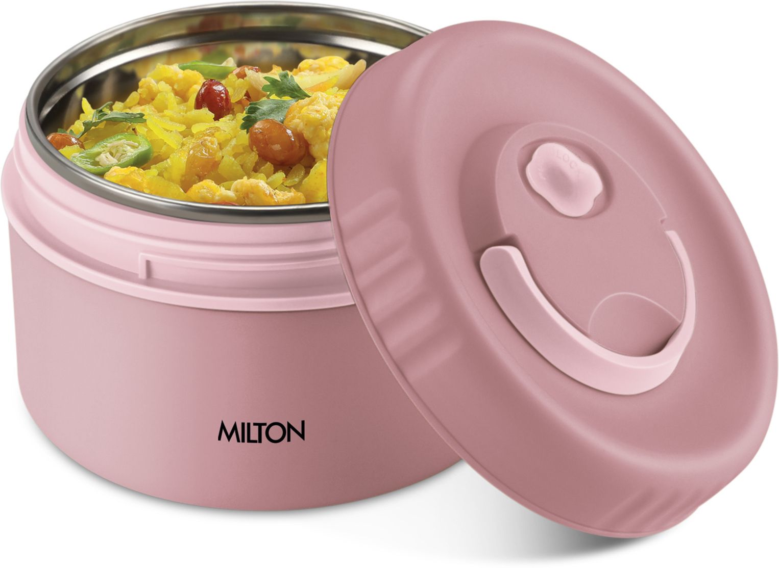 milton Snack Box Big Inner Steel PU Insulated 510 ml Leak Proof Air Vent Lunch Box 1 Containers Lunch Box-picture-11