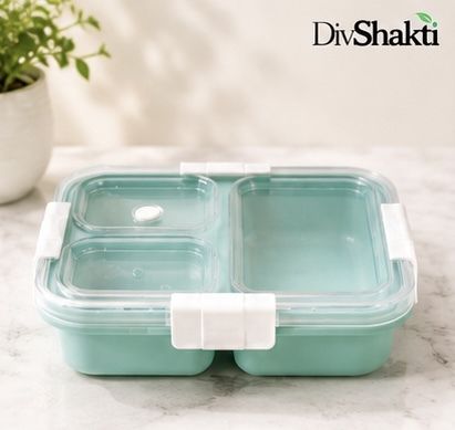 3 Compartment Bento Lunch Box 28 3 Containers Plastic School Lunch Box-image-19