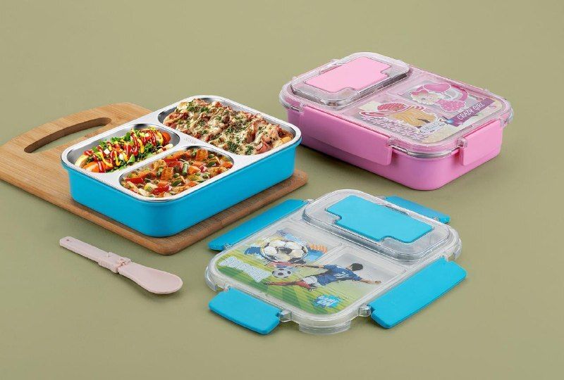 yashasvi WR853 3 Containers Aluminium School Lunch Box-picture-38