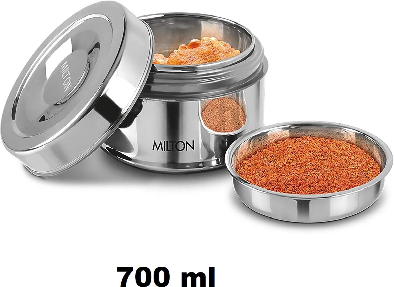 milton snack steel lunch 700 ml 1 Containers Stainless Steel Office Lunch Box-picture-28