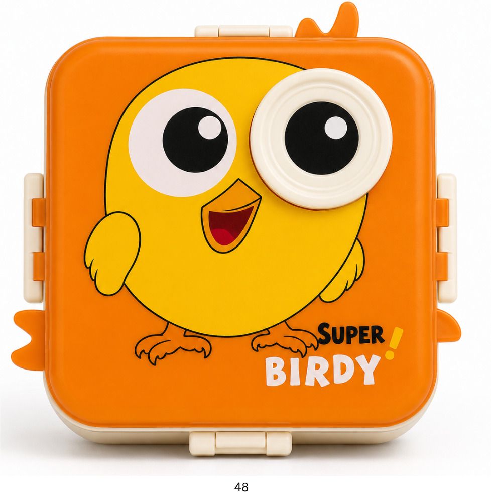 Orange Bird Kids Meal Keeper Series 1 Containers Plastic School Lunch Box-image-18