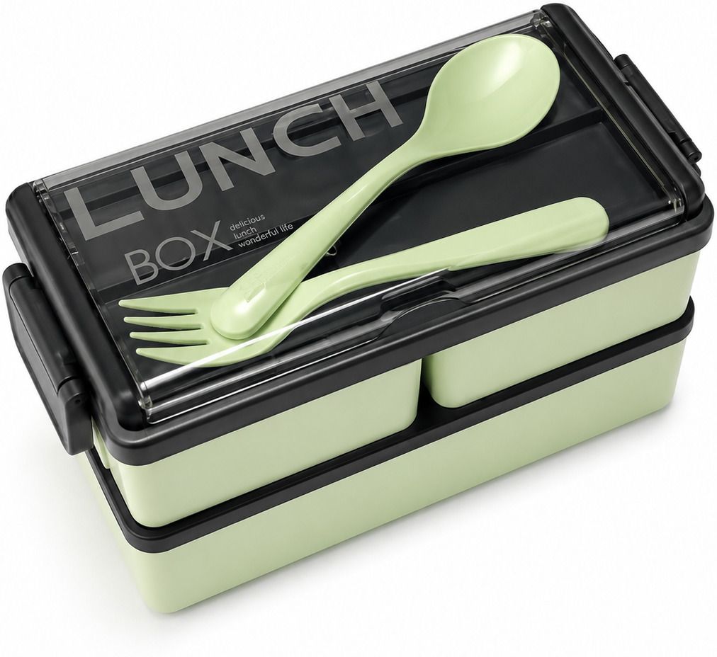 elitecart 3 Compartment Lunch Box 3 Containers Plastic College Lunch Box-picture-8