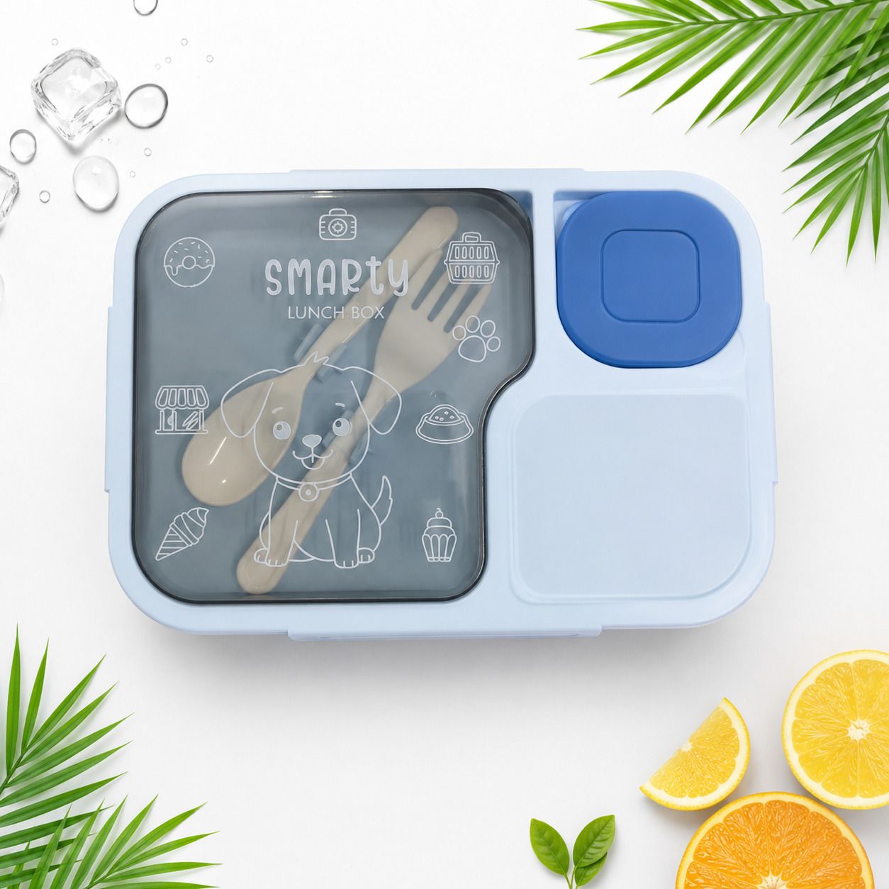 darsh smarty-lbb-001 3 Containers Plastic School Lunch Box-picture-44
