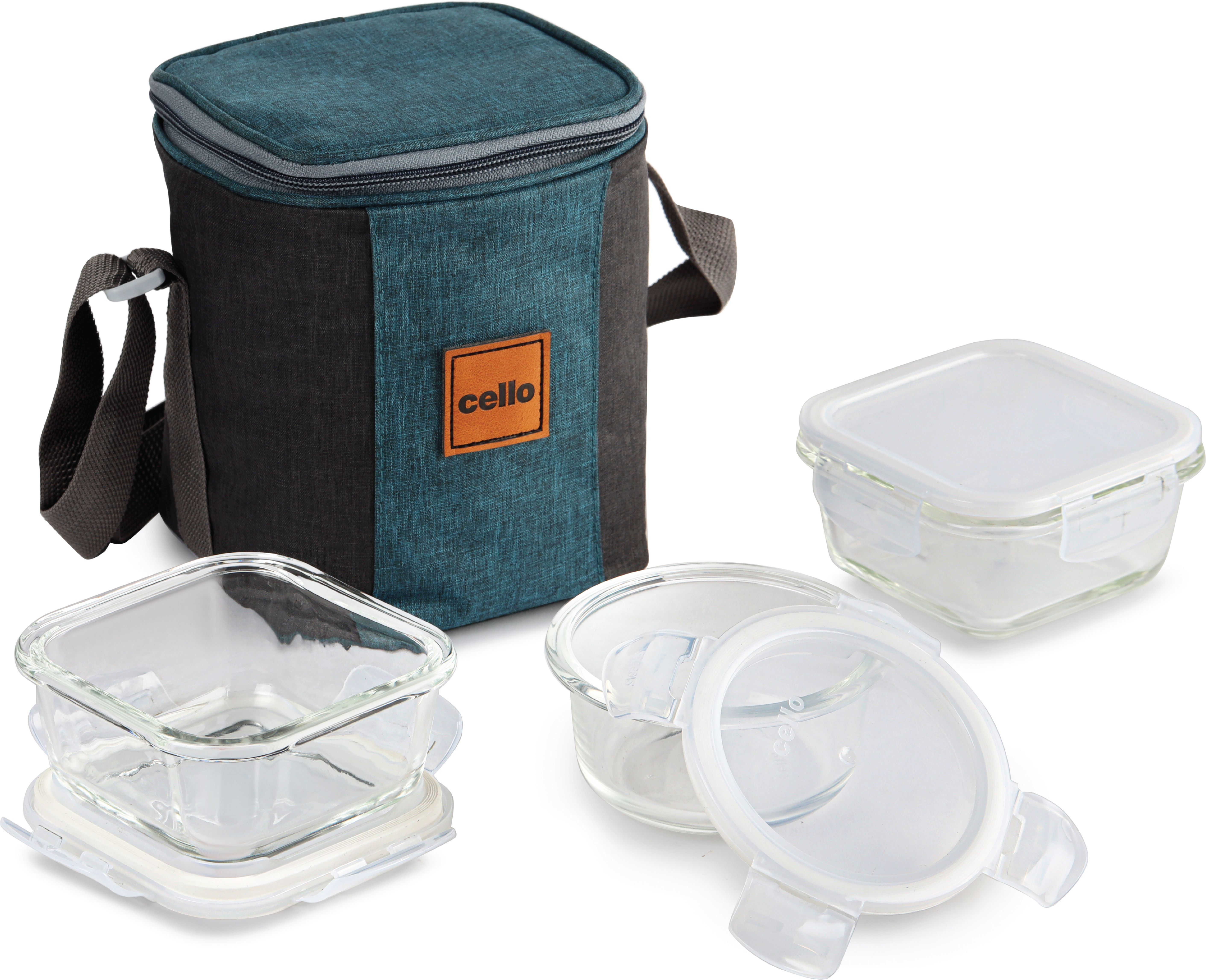 cello Elite Mix Lunch box 3 pcs set 3 Containers Lunch Box-picture-19