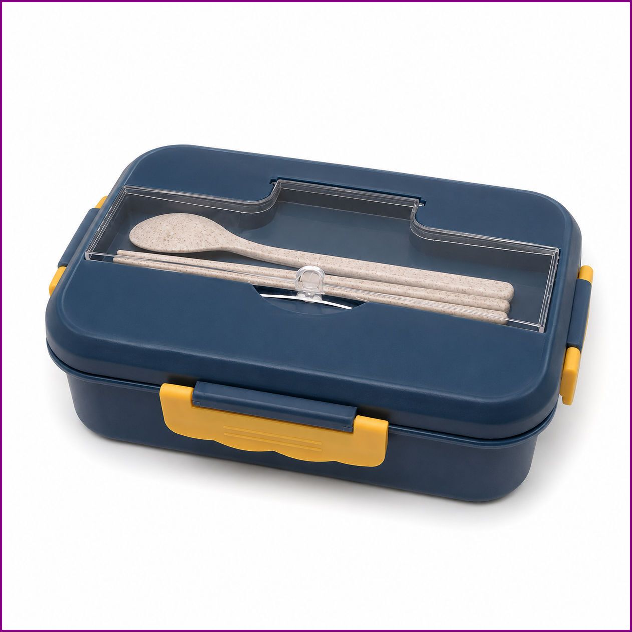 Wheat Straw Daily Meal Box 1 Containers Plastic School Lunch Box-image-40