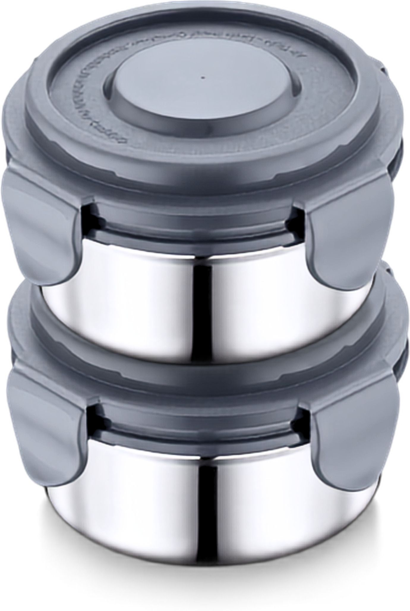uninox Steel Lock Lunch Box Air Tight Leak Proof 2 Containers Stainless Steel Office Lunch Box-picture-21