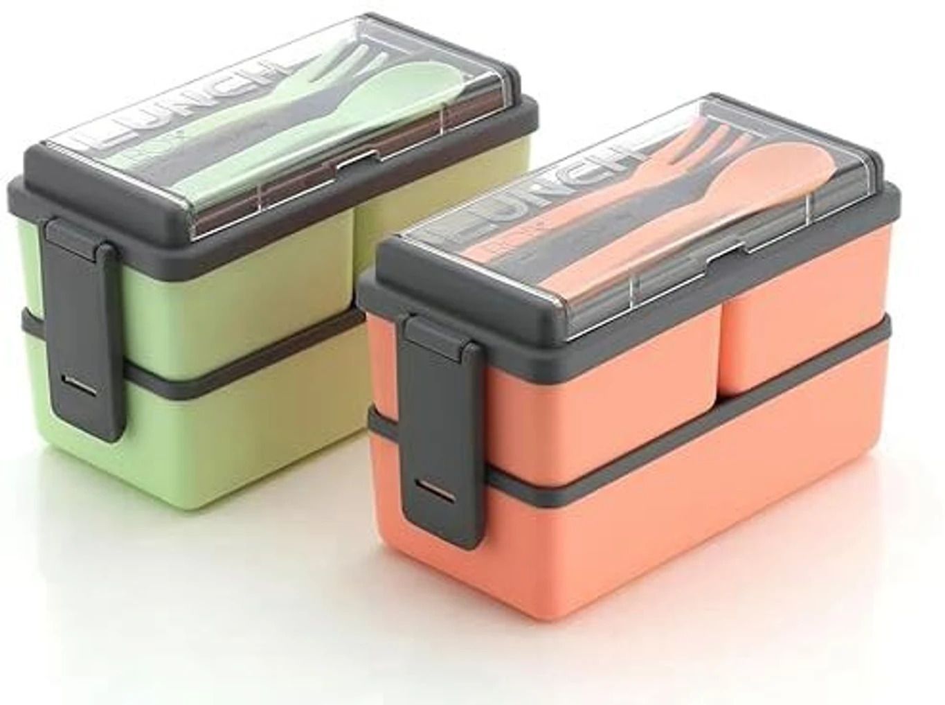 divshakti Layer Lunch Box. Designed using premium 2 Containers Plastic Office Lunch Box-picture-30