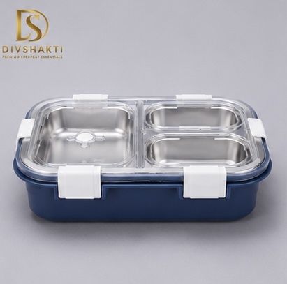 3 Compartment Lunch Box 80 3 Containers Stainless Steel School Lunch Box-image-11
