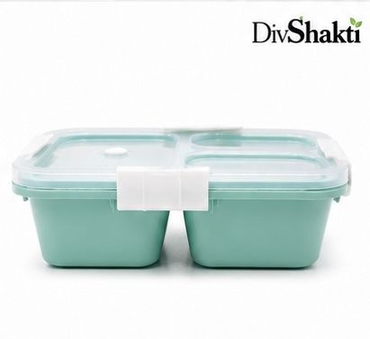 divshakti 3 Compartment Bento Lunch Box 24 3 Containers Plastic School Lunch Box-picture-29