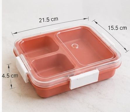 divshakti 3 Compartment Lunch Box 148 3 Containers Plastic School Lunch Box-picture-23