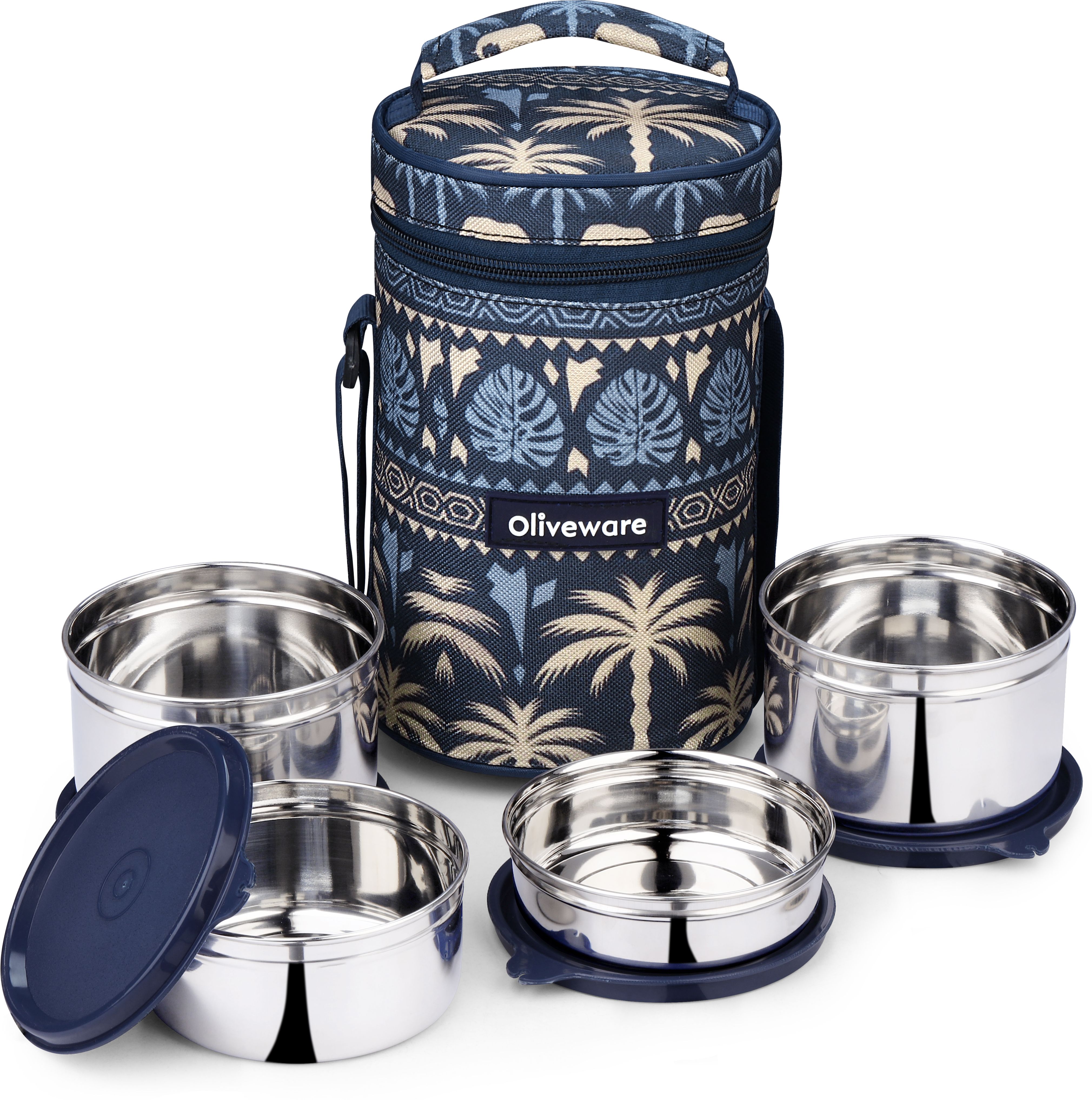 oliveware Meadow Lunch box 4 Containers Lunch Box-picture-25