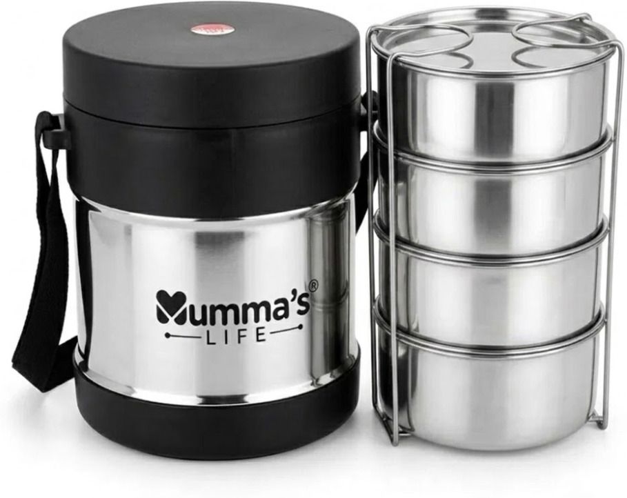 4 Containers Stainless Steel Office Lunch Box 4 Containers Stainless Steel Office Lunch Box-image-47