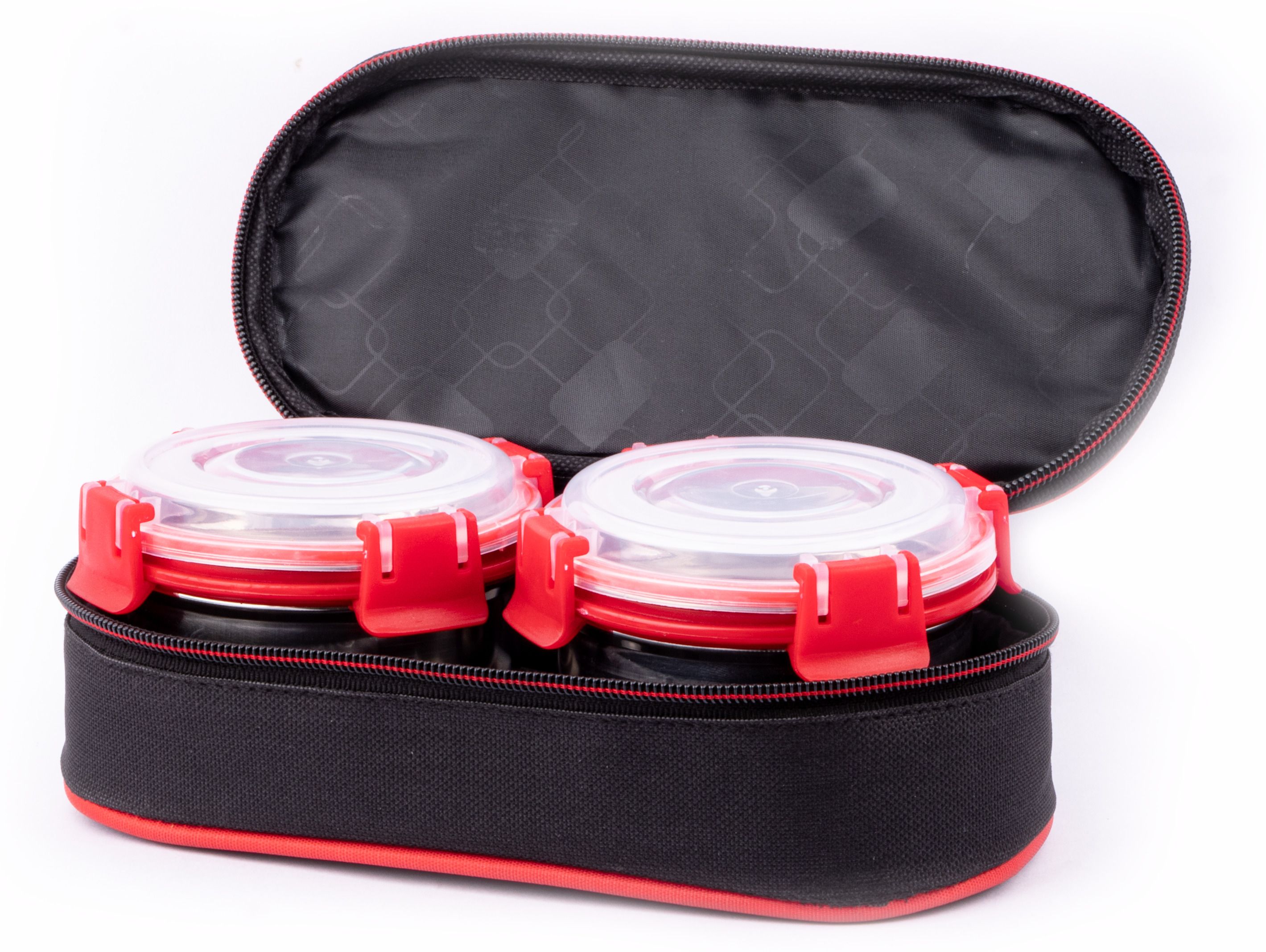 Red Bag with 2 Containers 2 Containers Lunch Box