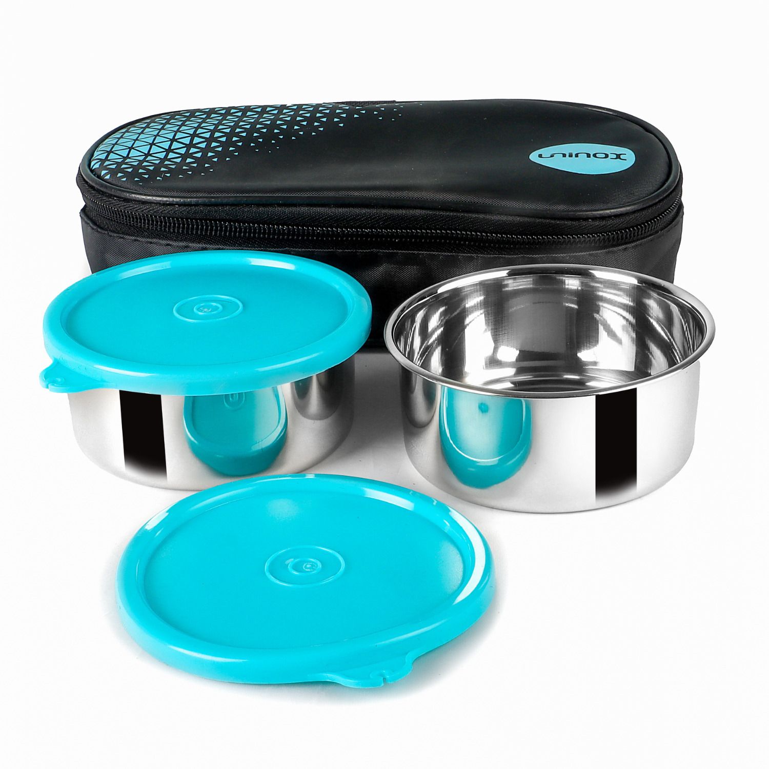 Stainless Steel Tiffin Set of 2 Container 325 ml each Lunch Box 2 Containers Lunch Box-image-12