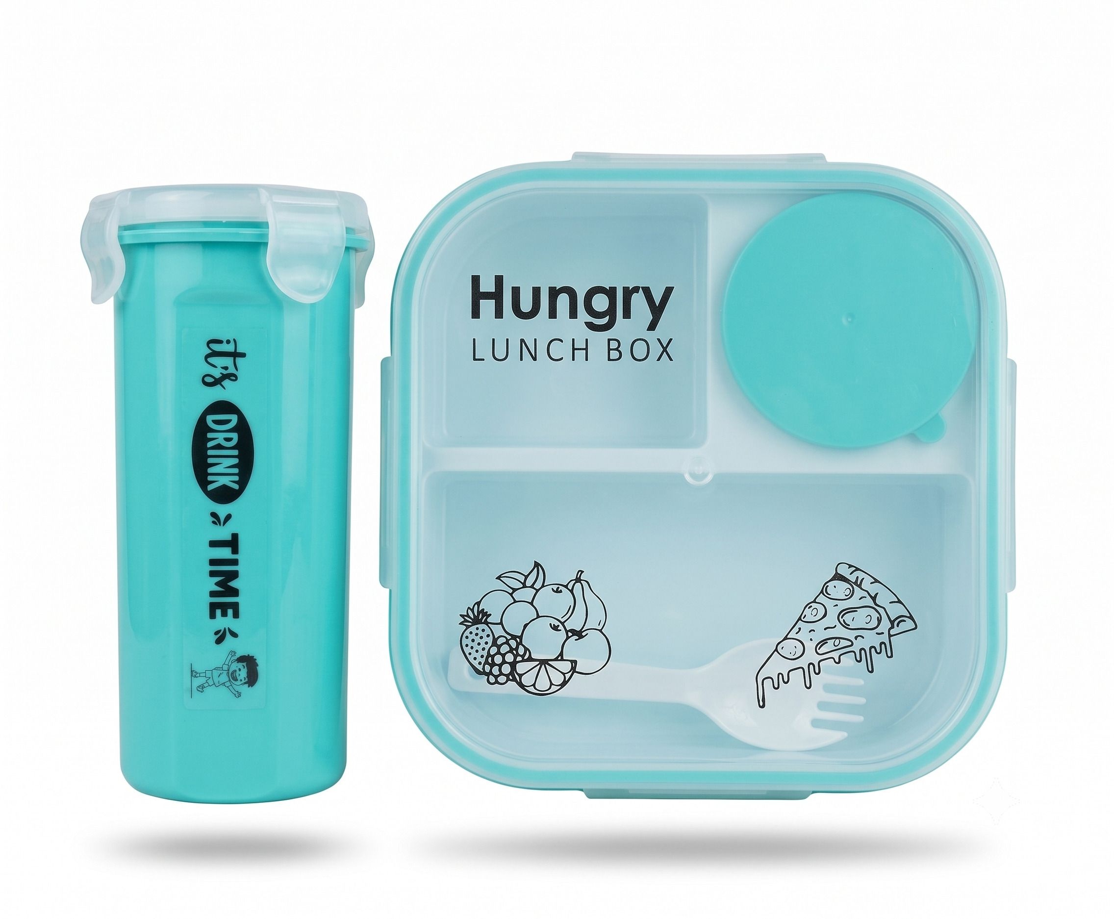 Tifin Box 3 Containers Plastic School Lunch Box-image-6