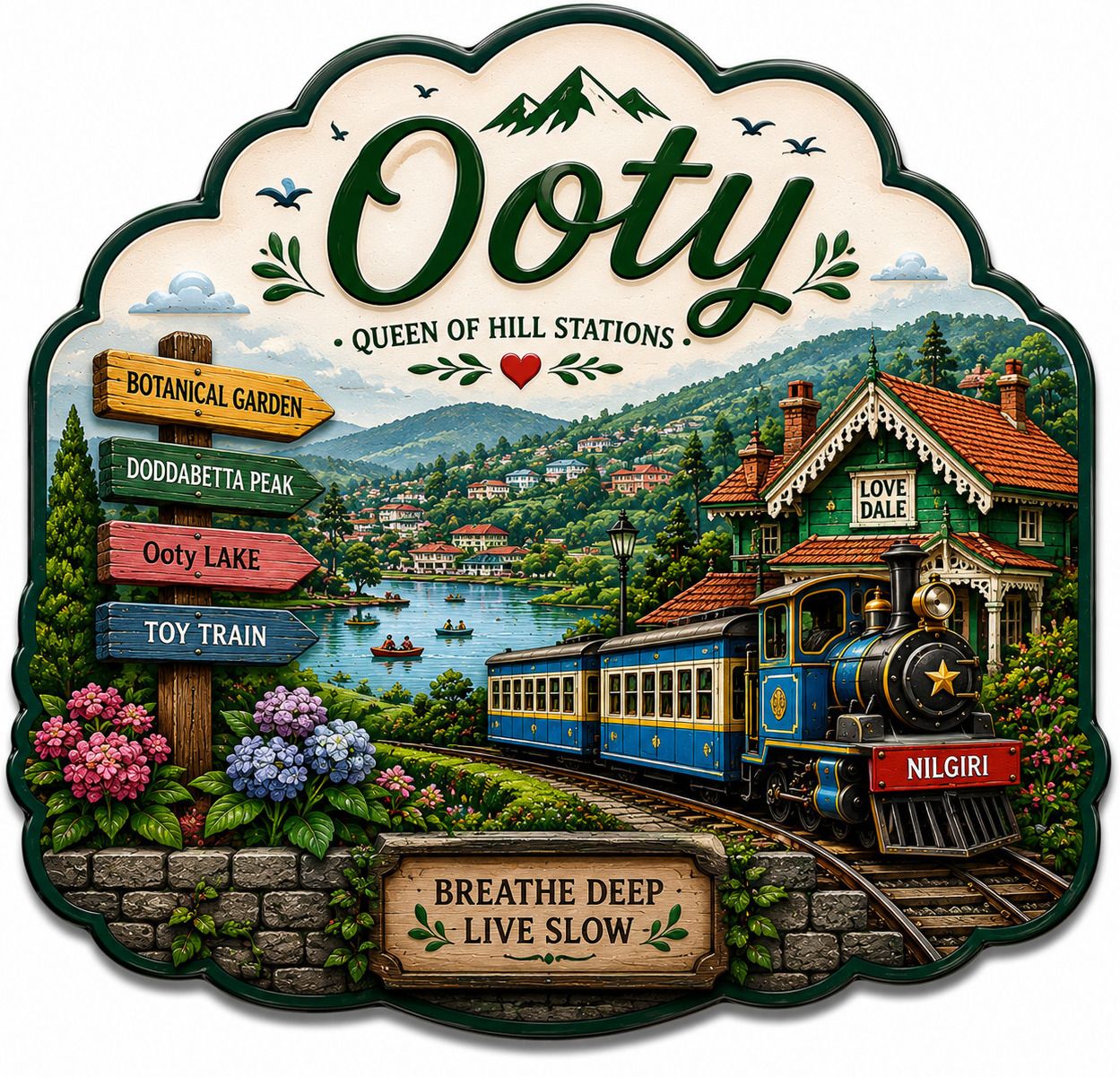 hombli Ooty Travel Souvenir Magnet Photo Gallery Magnets, Fridge Magnet Pack of 1-picture-25