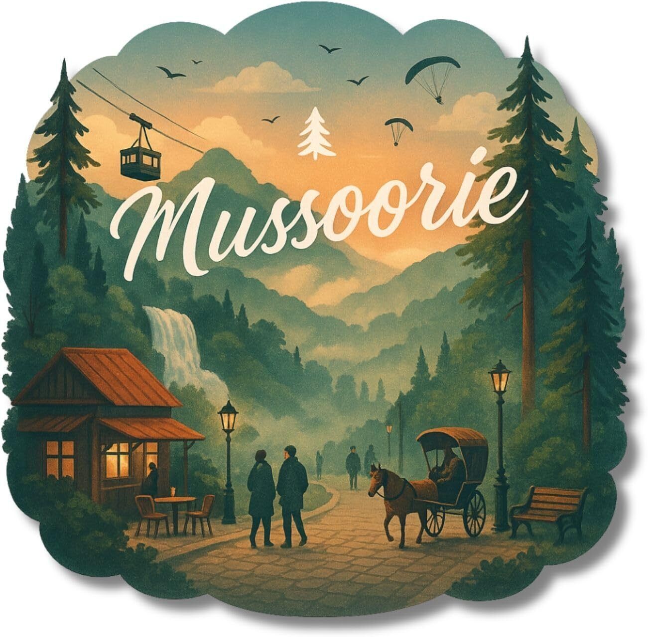 Mussoorie MDF Fridge Magnet |Stylish Fridge Magnet for Kitchen & Home Décor Fridge Magnet Pack of 1-image-23