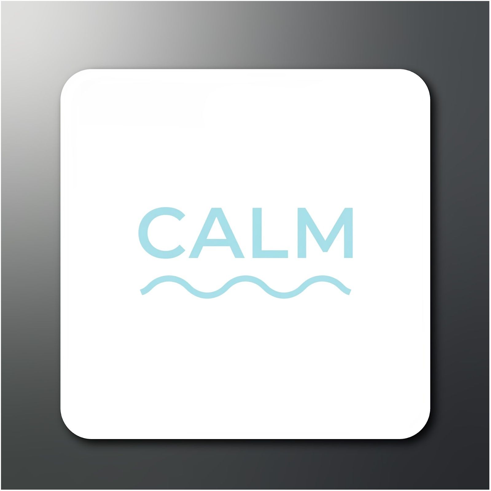 "CALM" 2x2 inch Glossy Fridge Magnet (Pack of 1) Fridge Magnet Pack of 1-image-29