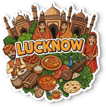 Lucknow 4mm Thick, Stylish Magnet for Fridge, Wardrobe & Metal Surfaces Fridge Magnet Pack of 1-image-5