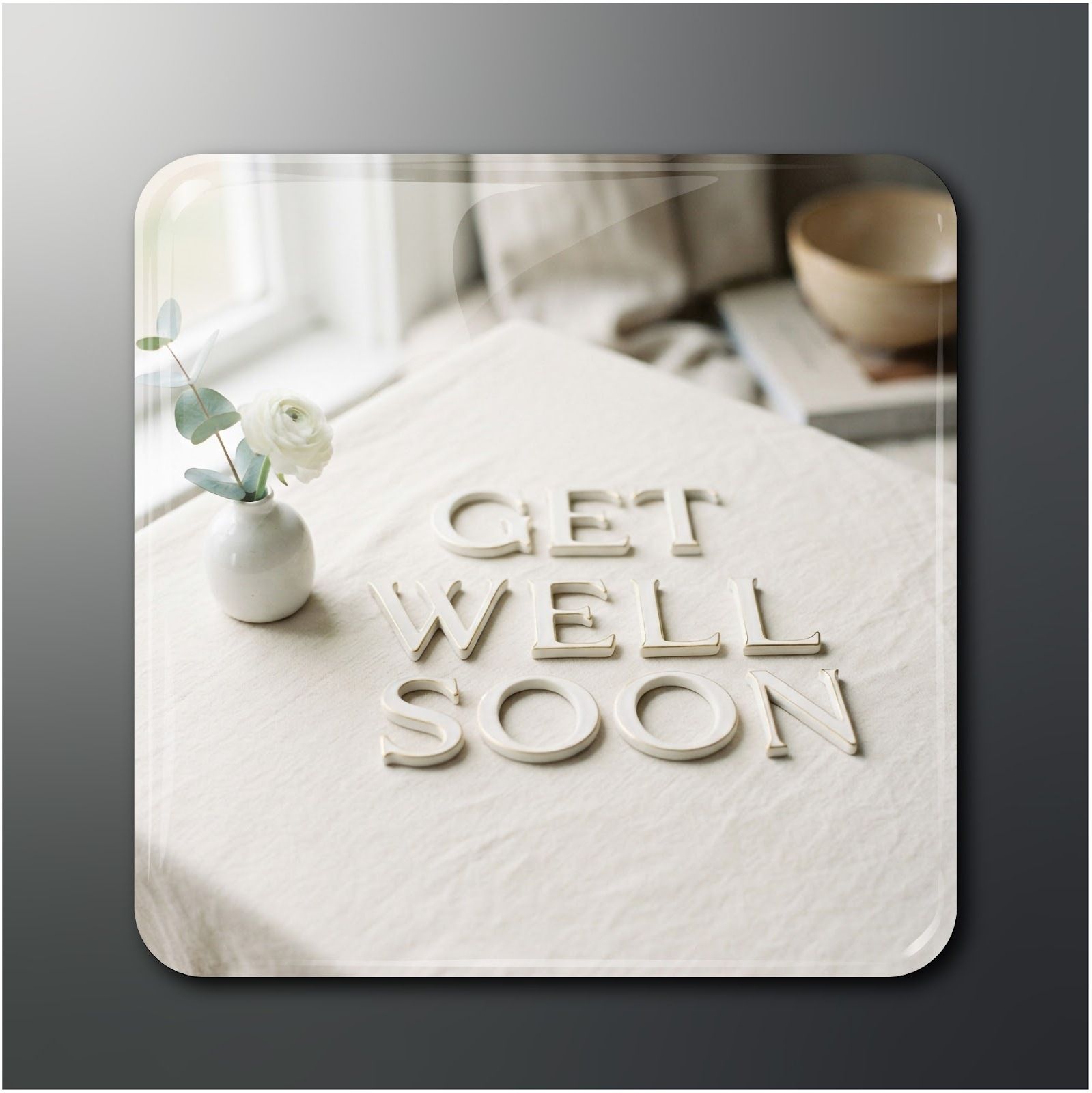 Get Well Soon Fridge Magnet 2x2 in Pack of 1 Fridge Magnet Pack of 1-image-17