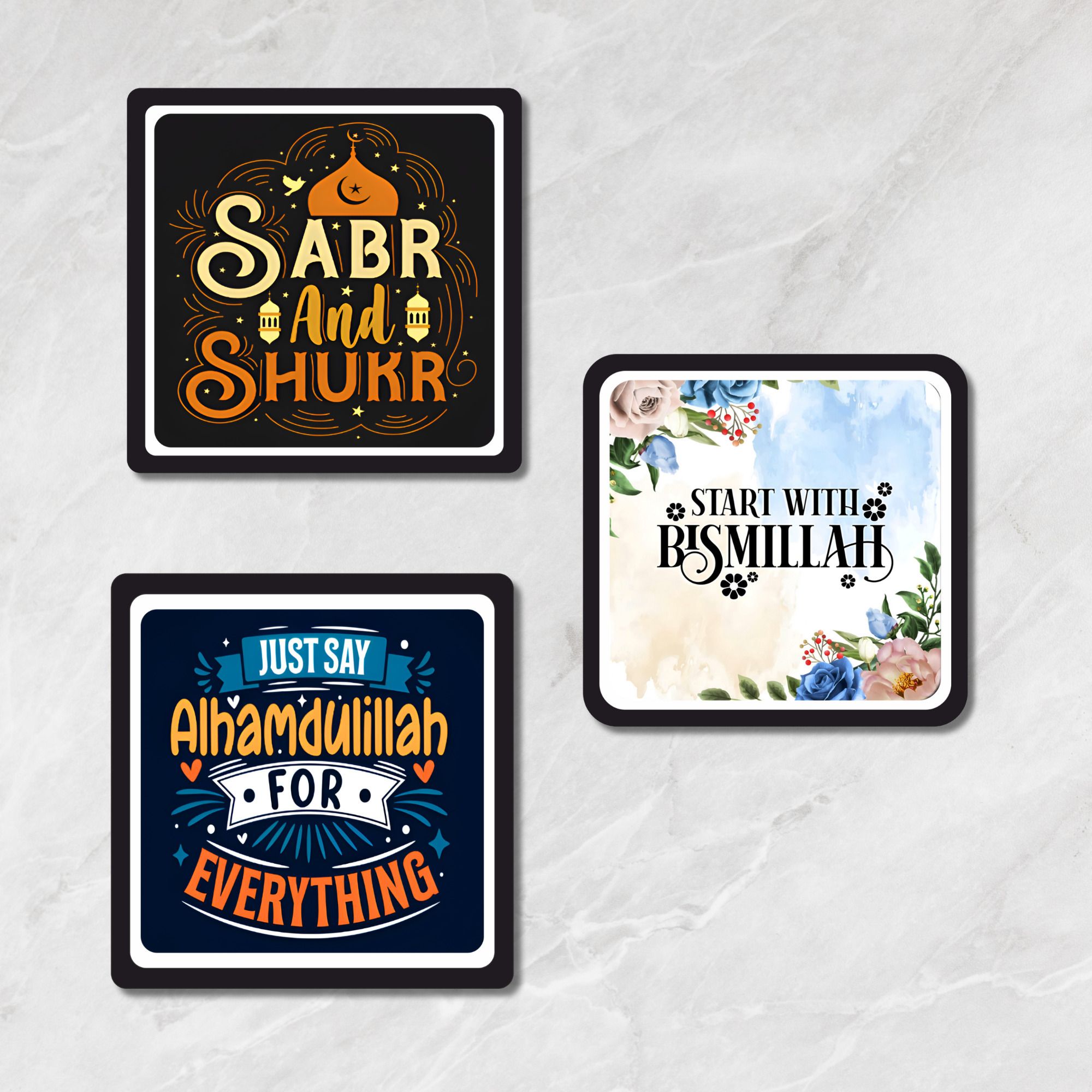 EXPLEASIA Allah Fridge Magnet for Home, Cafe, Kitchen Office Decoration & Rooms Magnetic Note Pads, Magnetic Paper Holder Pack of 3-picture-15