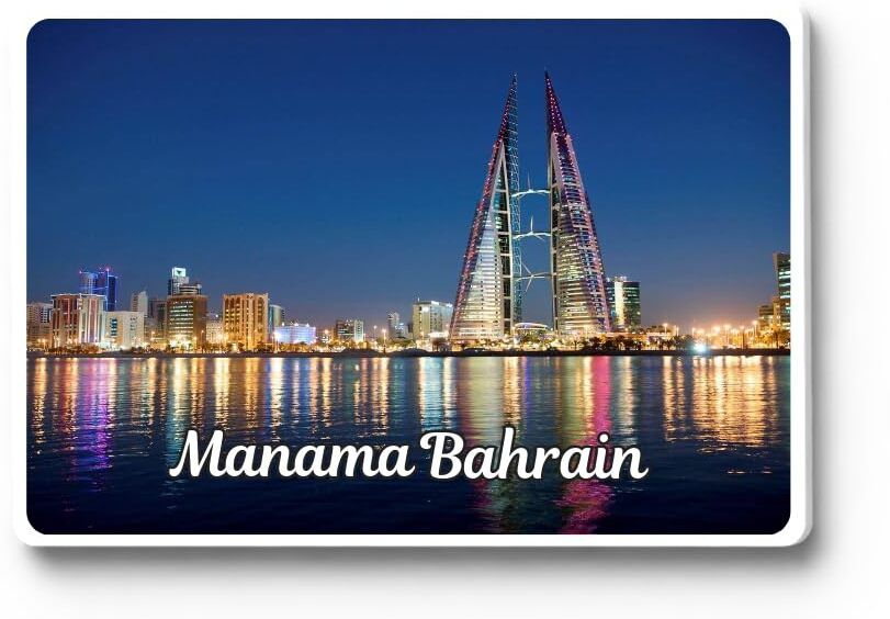 Bahrain Manama Acrylic Fridge Magnet | 2x3 Inch | 4mm Thick Glossy Finish Print Fridge Magnet Pack of 1-image-35