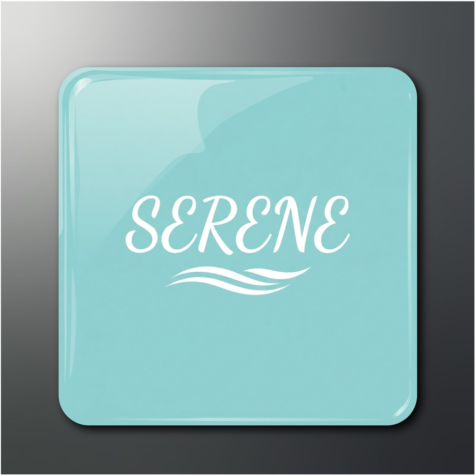 Serene Glossy 2x2 in Fridge Magnet, Pack of 1 Fridge Magnet Pack of 1-image-1