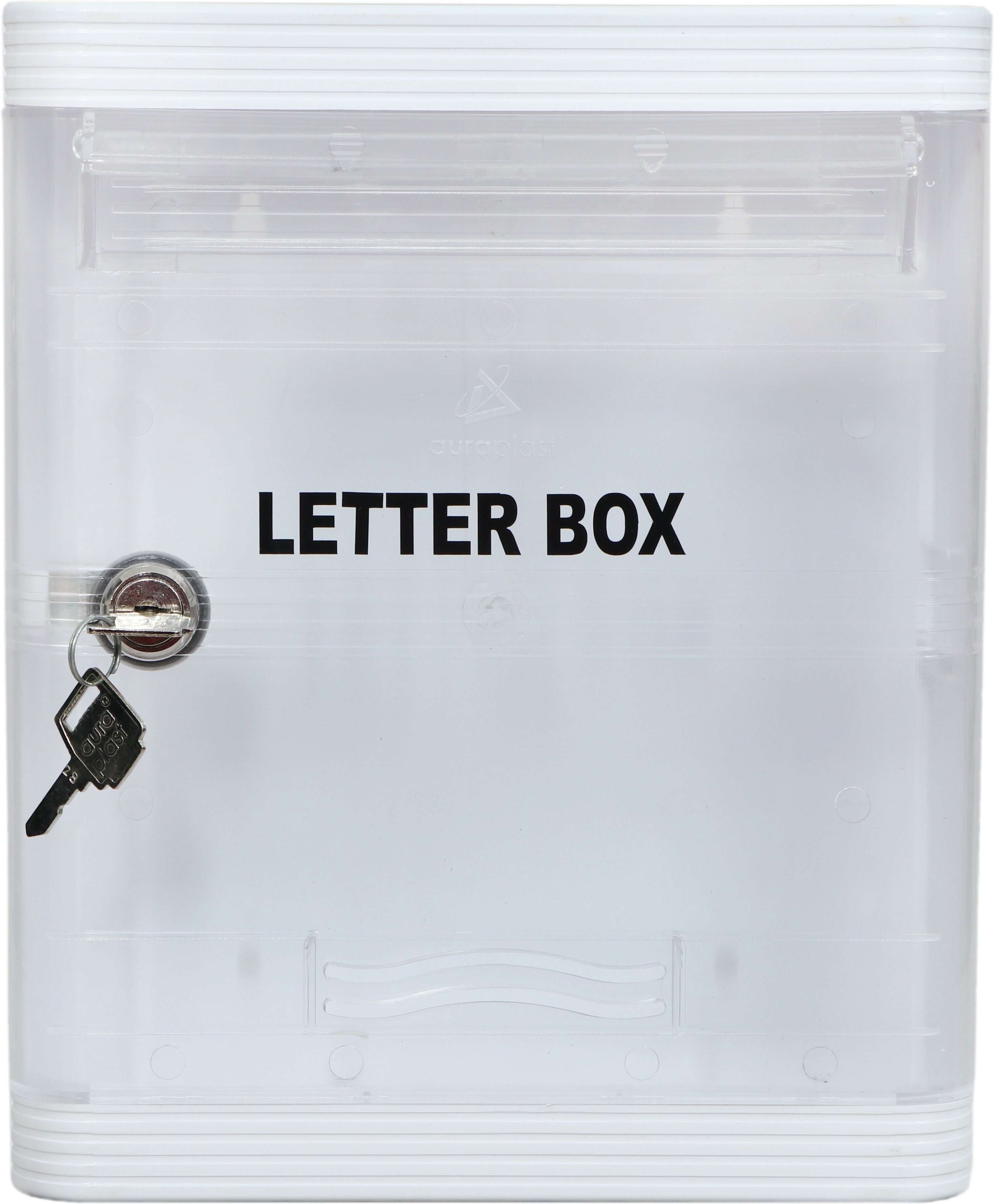 Plastic Letter Box for Home, Office with Key Lock | Pack of 1 | Wall Mounted Mailbox-image-38