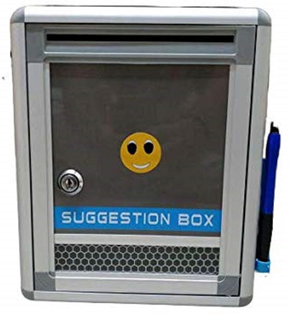 drop box,inter-office mailbox | 21 x 11 x 28 cm suggestion box