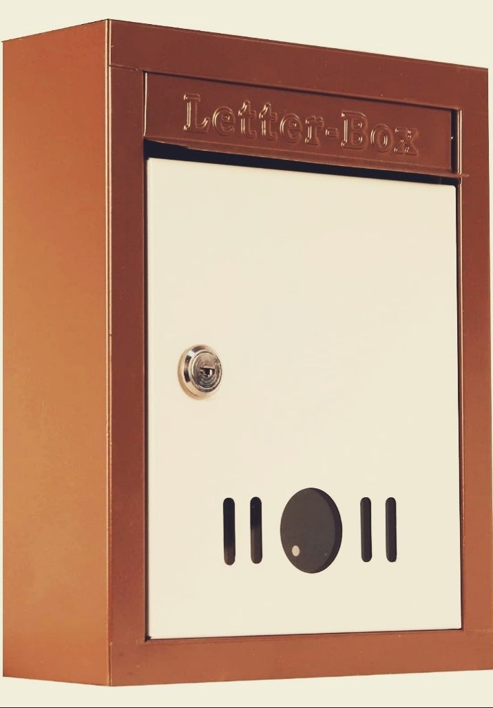 spylock High Grade Metal Mail box Letter Box ( Brown) Wall Mount Box Size 11*9*3 inch Wall Mounted Mailbox-picture-28